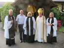 Revd Jo induction by Bishop Paul